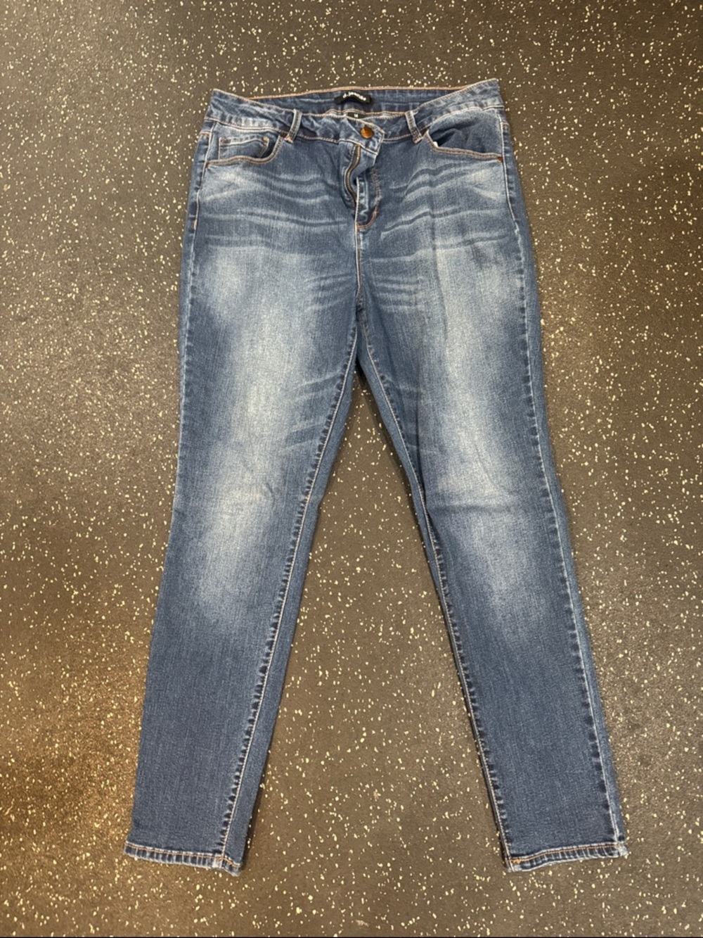 d. jeans Women's Skinny Faded Blue Stretch Jeans